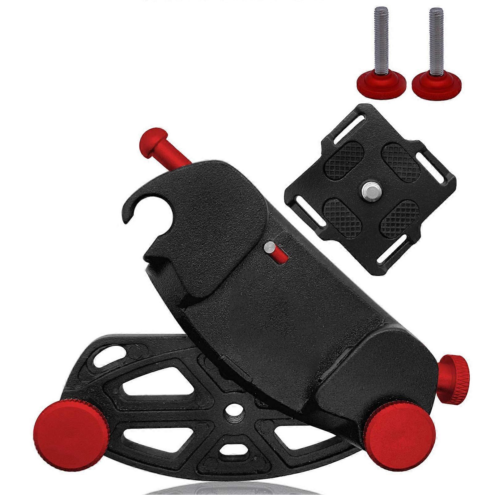 SLR Camera Clamp Camera Waist Belt Clip for Hero Quick Release for Outdoor Shooting Red