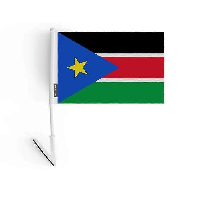 Adhesive flag - South Sudan - 14 x 21 cm - 10 pieces - Polyester - Lightweight and durable