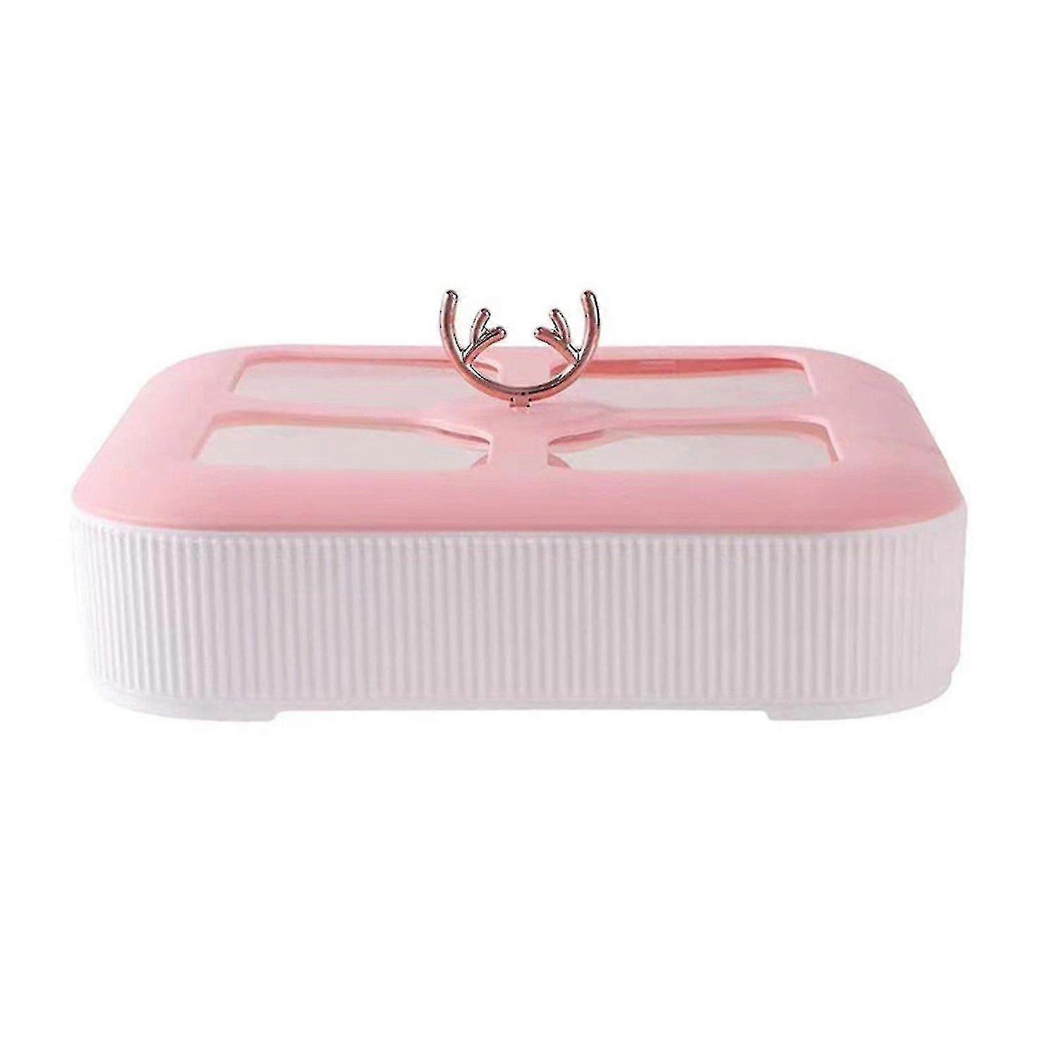 Snack Serving Tray Multi-compartment Food Fruit Storage Box With Lid