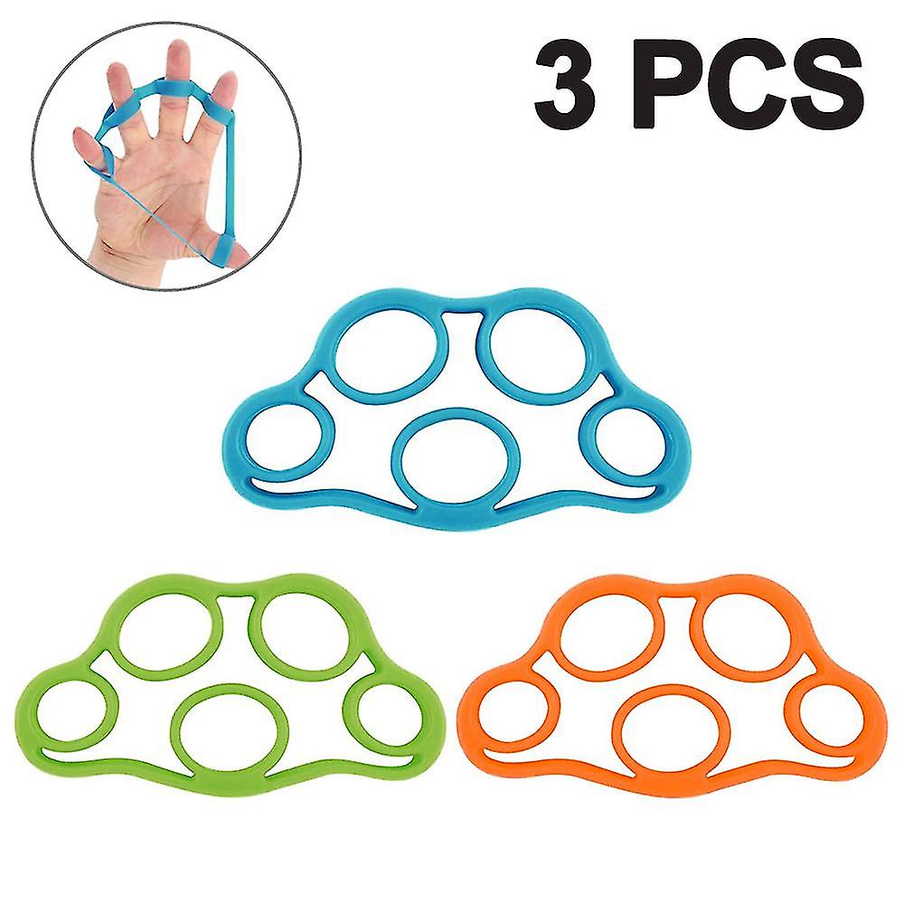 3pcs finger motstand stretching exerciser trener