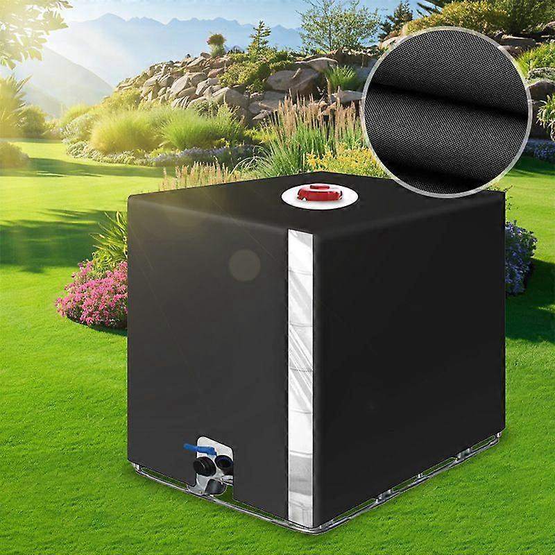 Tarpaulin for 1000L IBC Tank, Water Tank Tarpaulin, Anti-UV Anti-Dust Rainwater Collector Cap, Protective Tarpaulin Container IBC Tank, 116 x 100 x 1