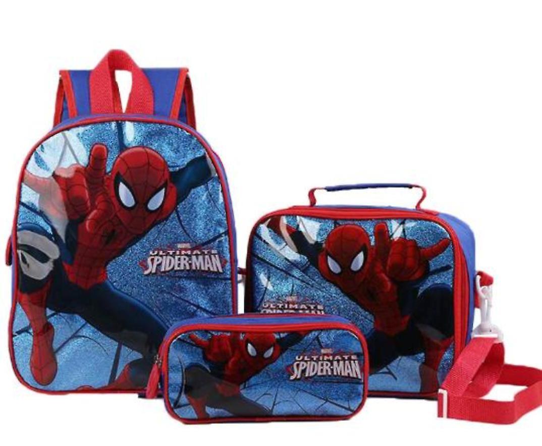 Spider Man Backpack School Bag 3 Pack Birthday Gift