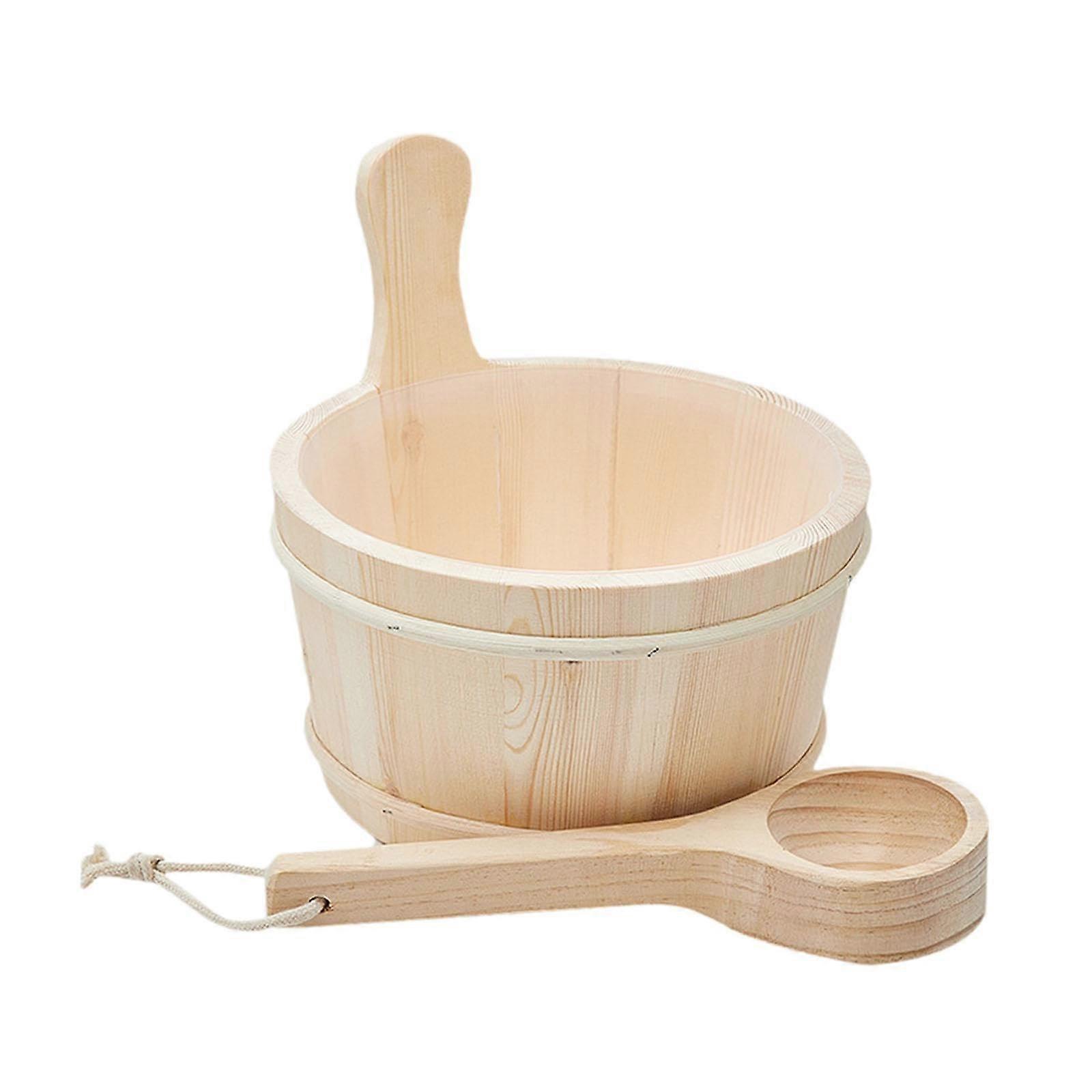 Saunaeimer With Ladle And Handle, Storage Box, Stable Professional Accessory Set, Water Bucket For Steam Rooms, Hotels