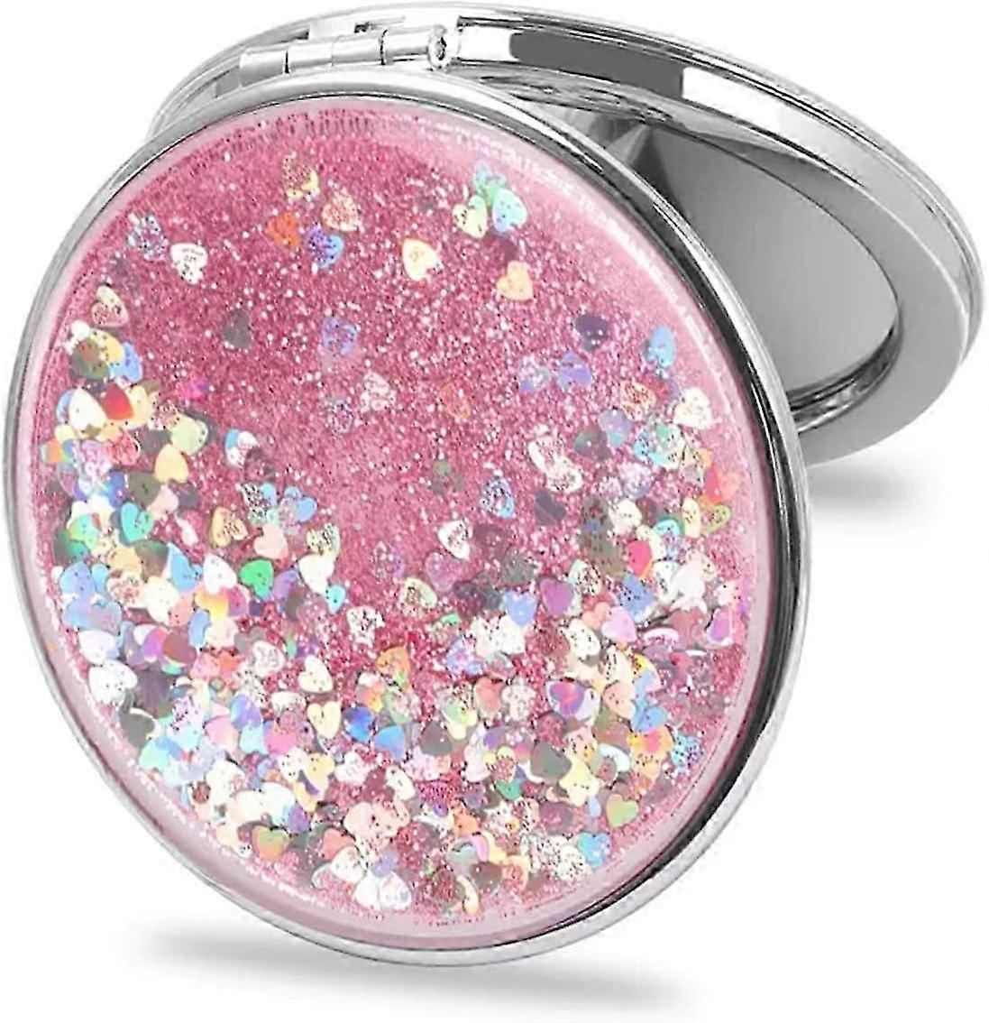 Compact Mini Double-Sided Folding Travel Mirror – Round Makeup Mirror for Women