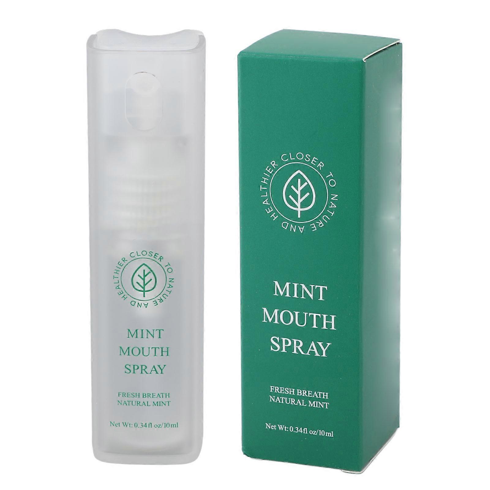 10ml Mint Breath Spray for Mouth Instant Freshness Improved Oral Hygiene Long Lasting Portable Breath Freshener Spray