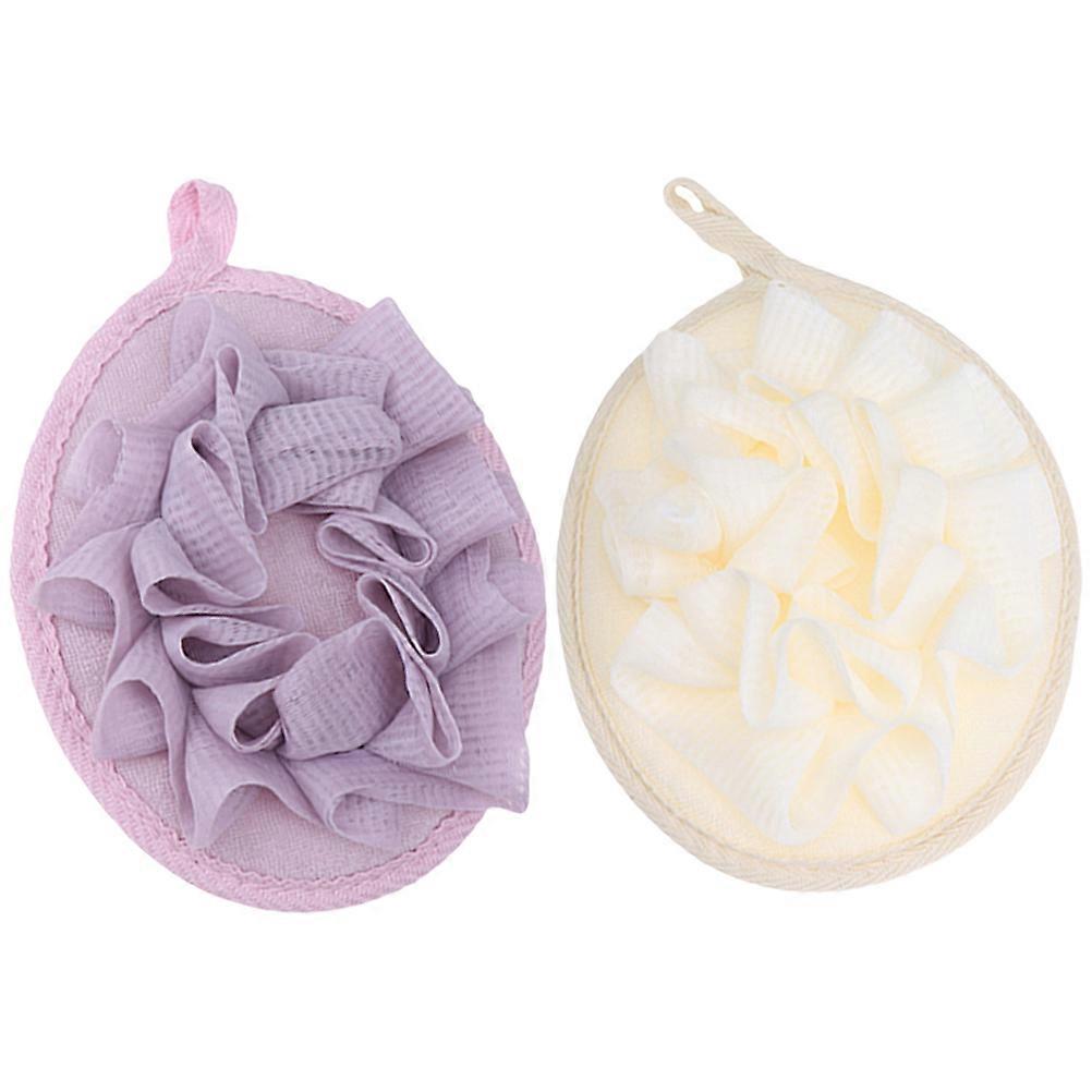 4pcs Exfoliating Bath Balls, Soft Mesh Shower Scrubbers for Body Cleansing, Bathing Sponges for All Skin Types