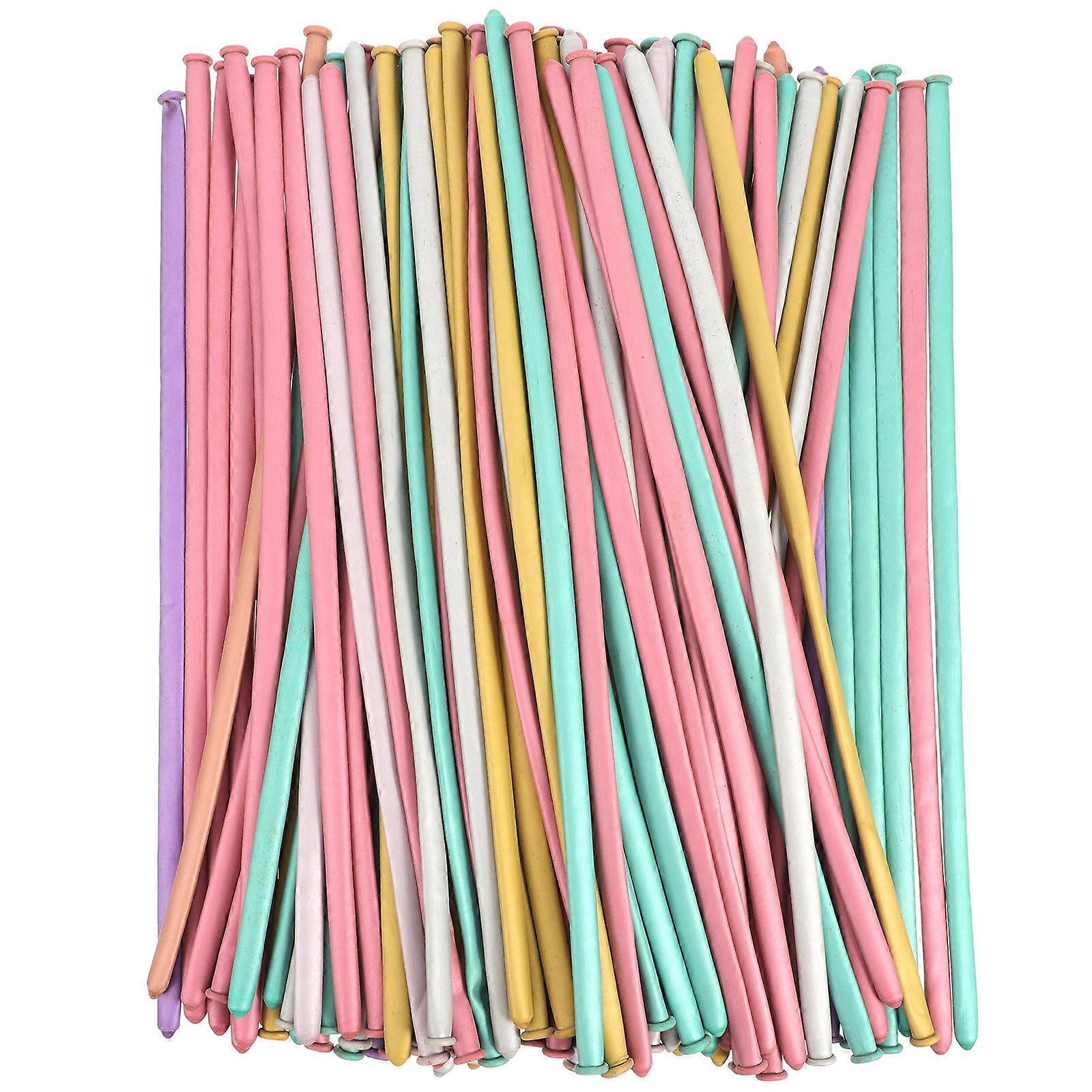 100Pcs Latex Long Balloons for Decorative Photography Props in Random Color