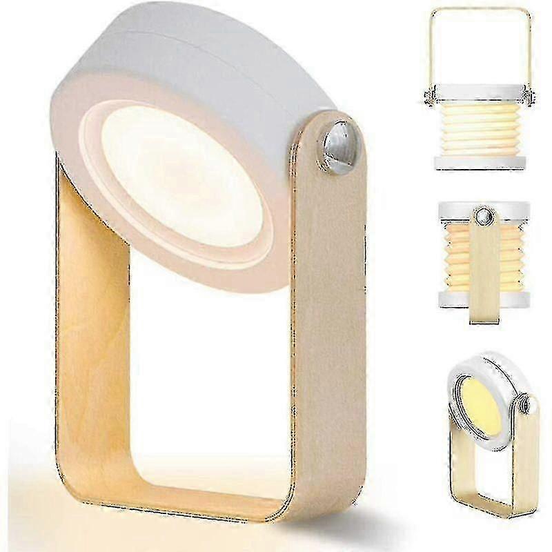Led Table Lamp Bedside Lamp, Dimmable Touch Vintage Lantern Night Light