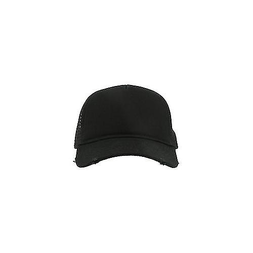 Atlantis Rapper Destroyed 5 Panel Weathered Trucker Cap