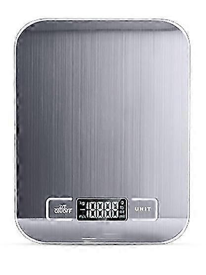 Digital Food Scale - Accurate Multifunction Kitchen Scale with LCD Display - Stainless Steel