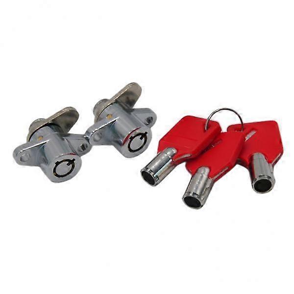 2X Chrome Saddlebag Locks For Saddlebags Lock Set With Keys