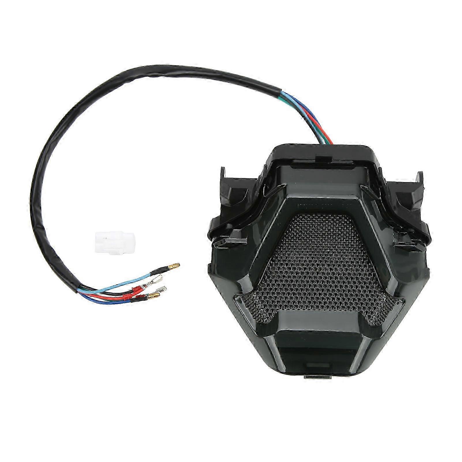 Motorcycle LED Tail Brake Light Dynamic Turn Signal Integrated Replacement for Compatible Brands YZF R3 R25 Y15ZR MT07 FZ07 LC150 White Driv