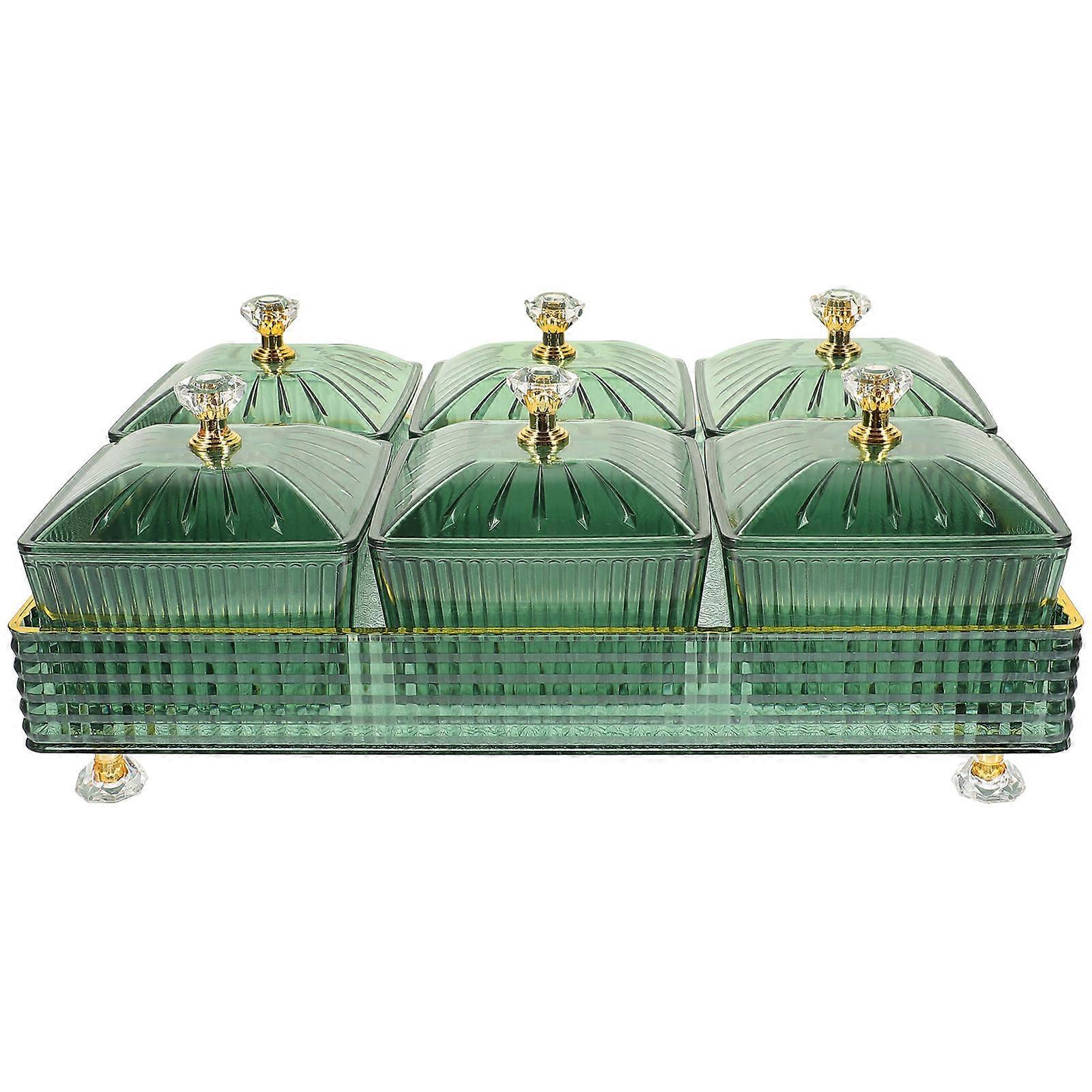 Lidded Tray and Plate , Functional for Dried Fruits and Snacks,