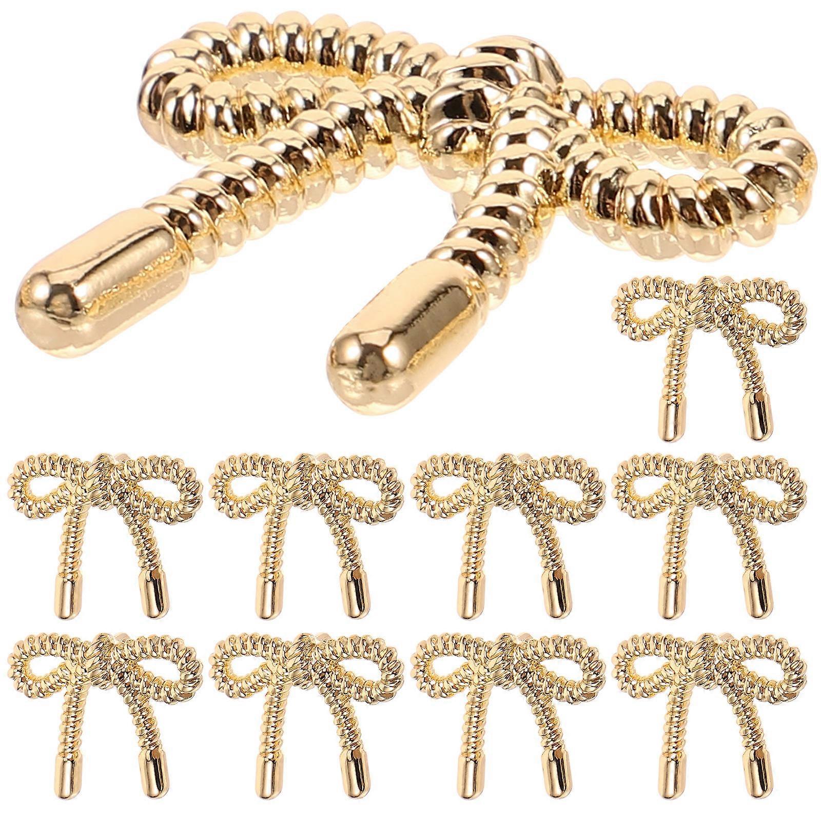 Metal Bow Closure Buttons, Classic and Details for Garment Design