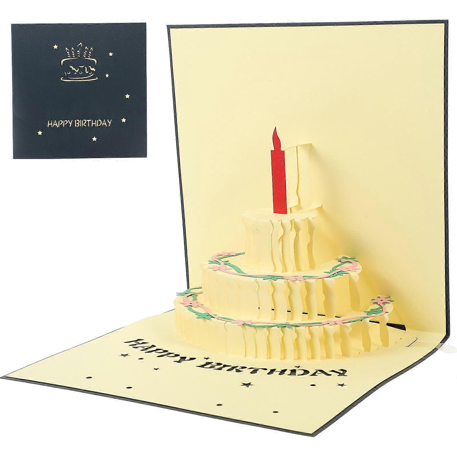 Heartfelt Birthday Greeting Card with Paperboard Material
