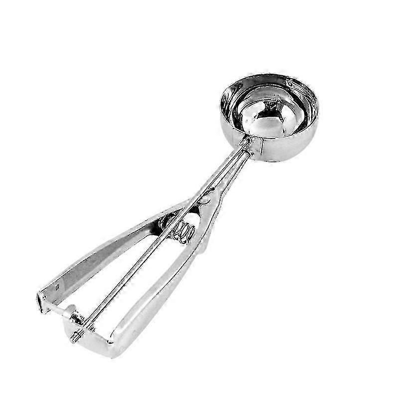2025 Ice Cream Spoons Ice Cream Spoon Stainless Steel Spring Handle Masher Cookie Scoop For Fruit, Ice Cream, Mashed Food, Baking Spoon Scoopers