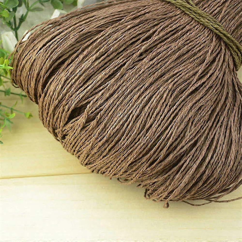 600 meters 500g summer bast yarn for crocheting, natural straw threads, handmade crafts for DIY knitting, hat, handbag, basket, rattan material.