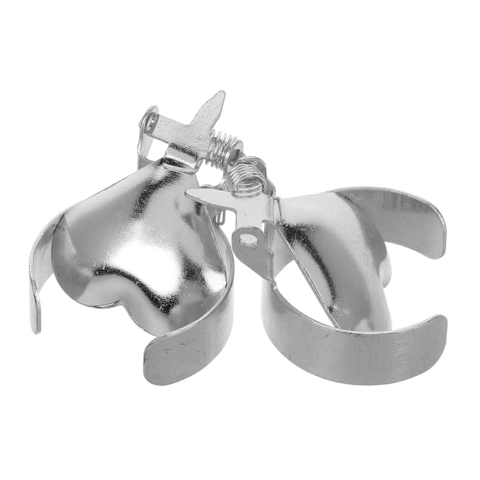 Candle Snuffer Tool Set of 2, Unique Metal Candle Extinguishers, Silver Flame Snuffer for Home Use