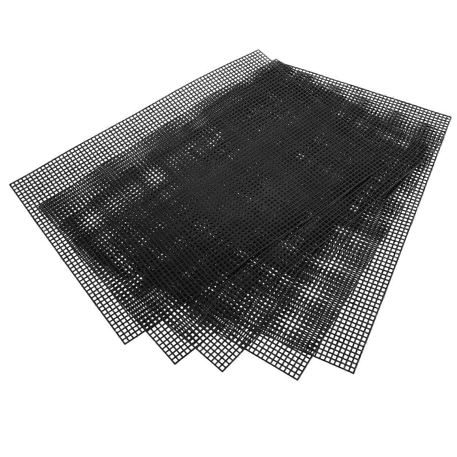 Mesh Plastic Canvas Sheets Embroidery Blanks For Embroidery Enthusiasts Cross Stitching Durable Plastic Weave 5Pcs