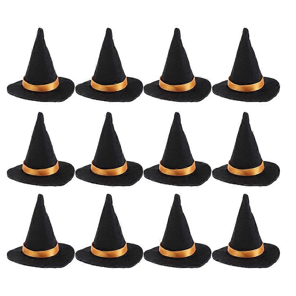 12 MiniWitch Hats 7 6 Cm Small Halloween Witch Hats Bottle Stoppers Decorations Candy Decorations For Parties