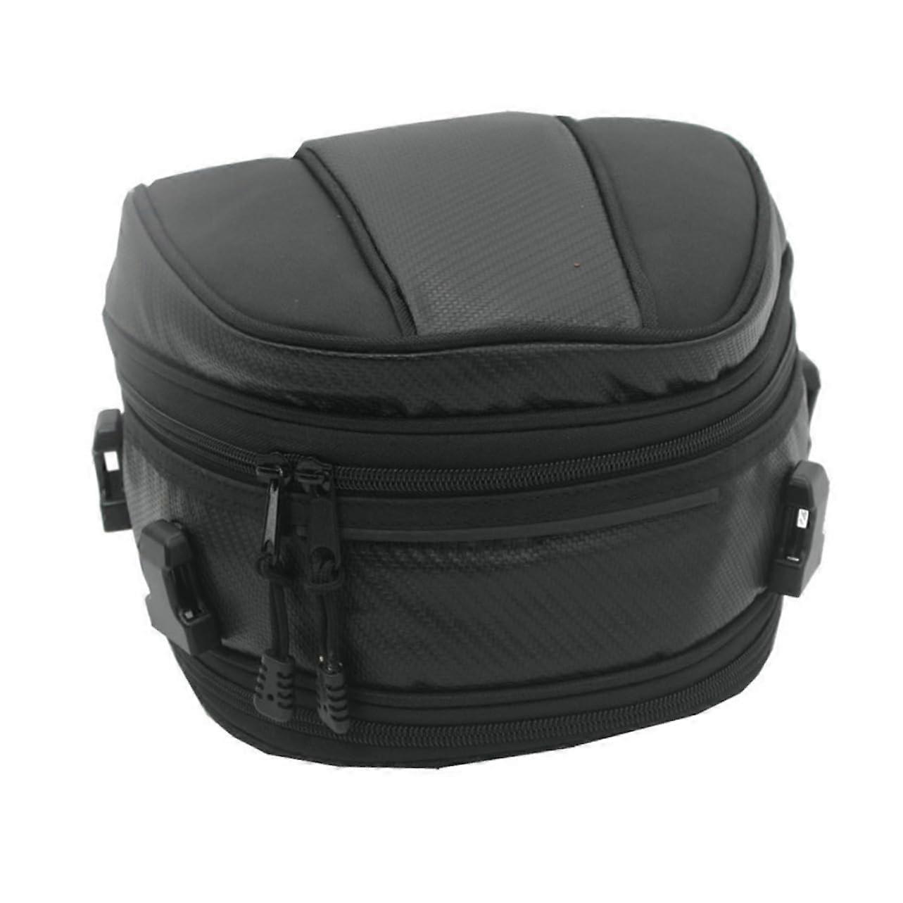 Hecktasche wasserdichte Satteltasche fr Motorräder mit robustem Material Schwarz