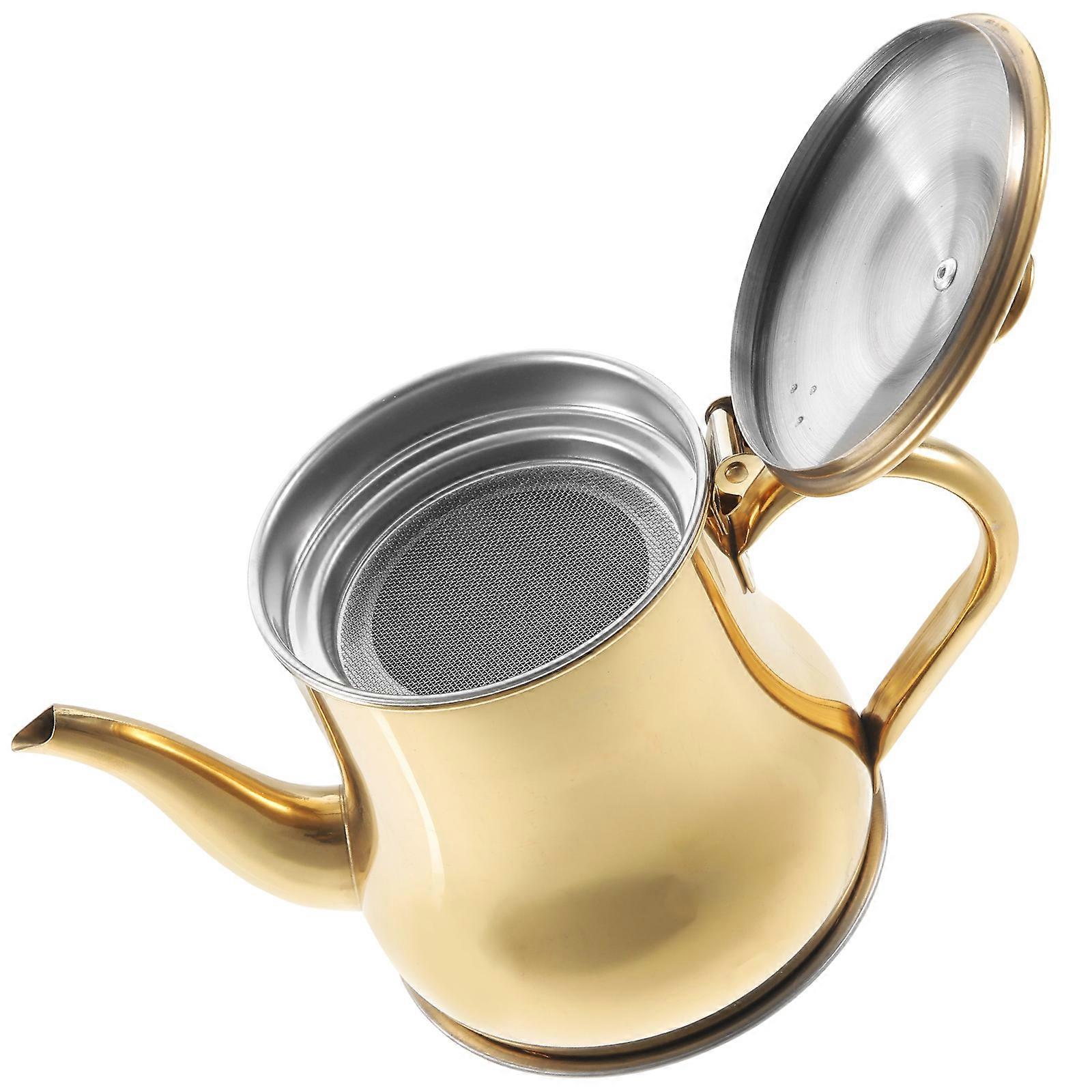 Convenient Oil Dispenser Curved Handle Pouring Anti-Scald 1Set