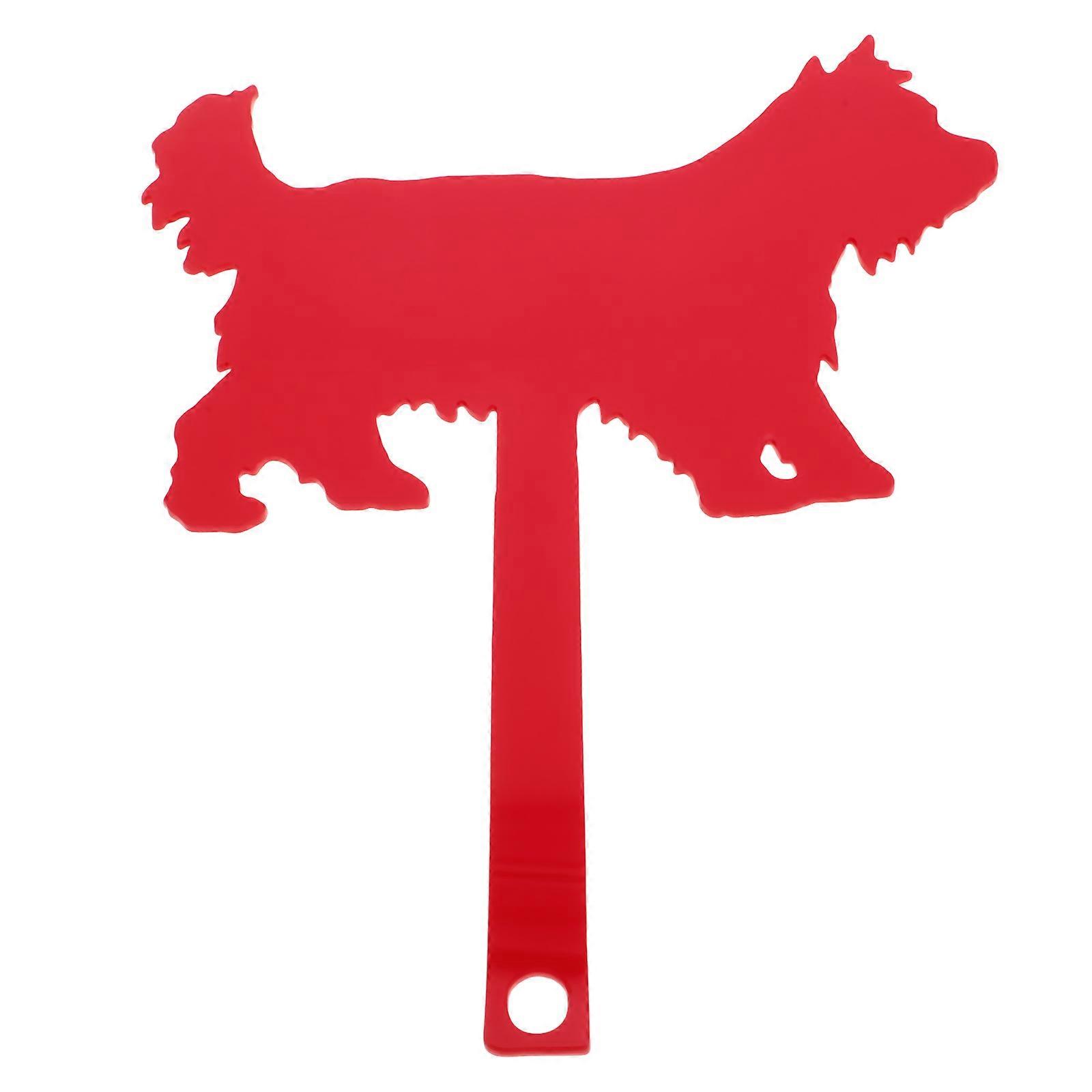 Festive Atmosphere Enhancement Acrylic Mailbox Flag Red 25.00X19.90X0.30CM For Holiday Decor 1Pack