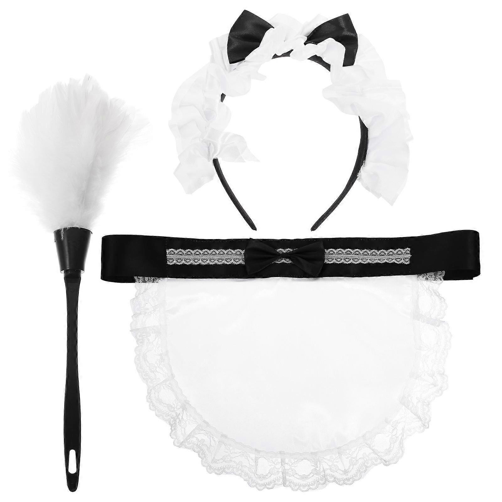 Maid Costume Accessories Halloween Parties Assorted Color Square Shape 1Set