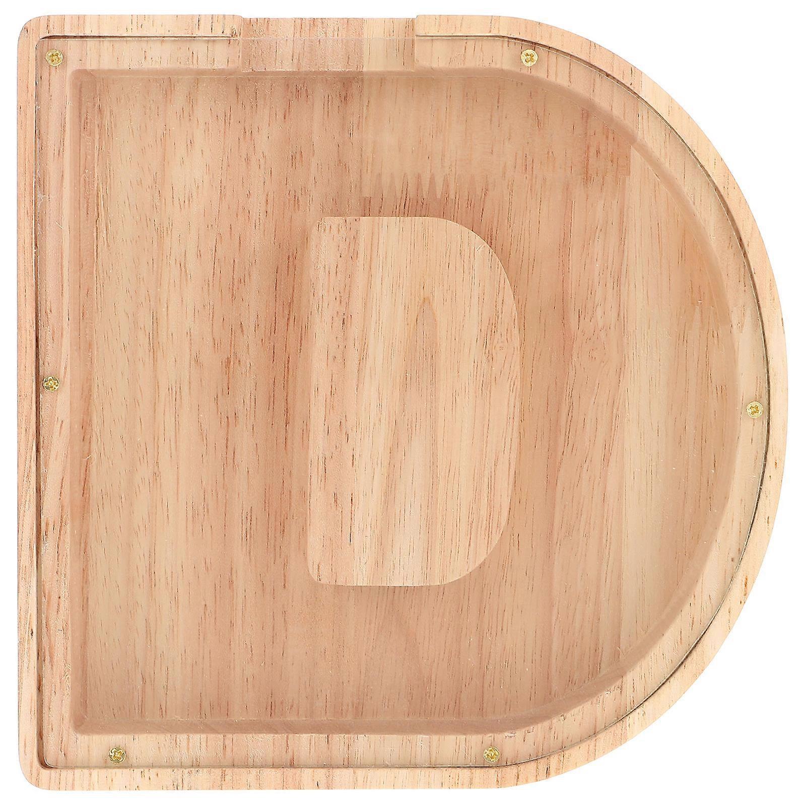 Chic Transparent Money Pot with Alphabet Design – Stylish Coin Container for Desktop Decoration & Saving Awareness