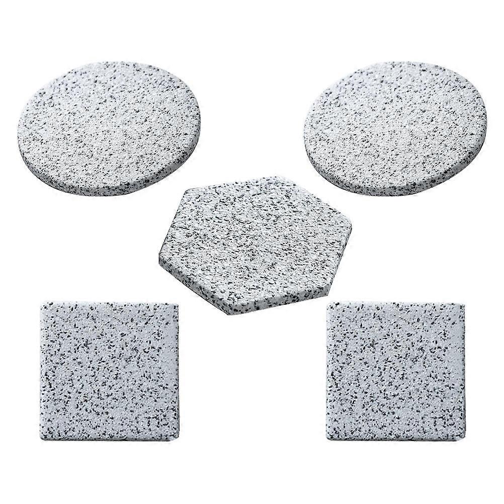 Water Glasses Coasters Granite Coasters Prevent Water Splashing Home Use 5Pcs