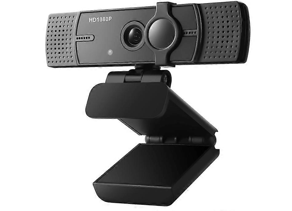 1080P USB Camera Plug Play Mic Full Ultra HD Web Camera Video Cam Calling Conferencing Streaming(Black)