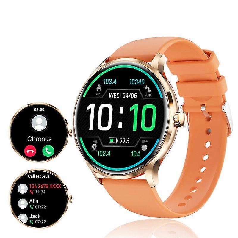 Chronus Smart Watch 1.39"TFT Full Touch Bluetooth5.2 IP67  Men Women iPhone Android Orange