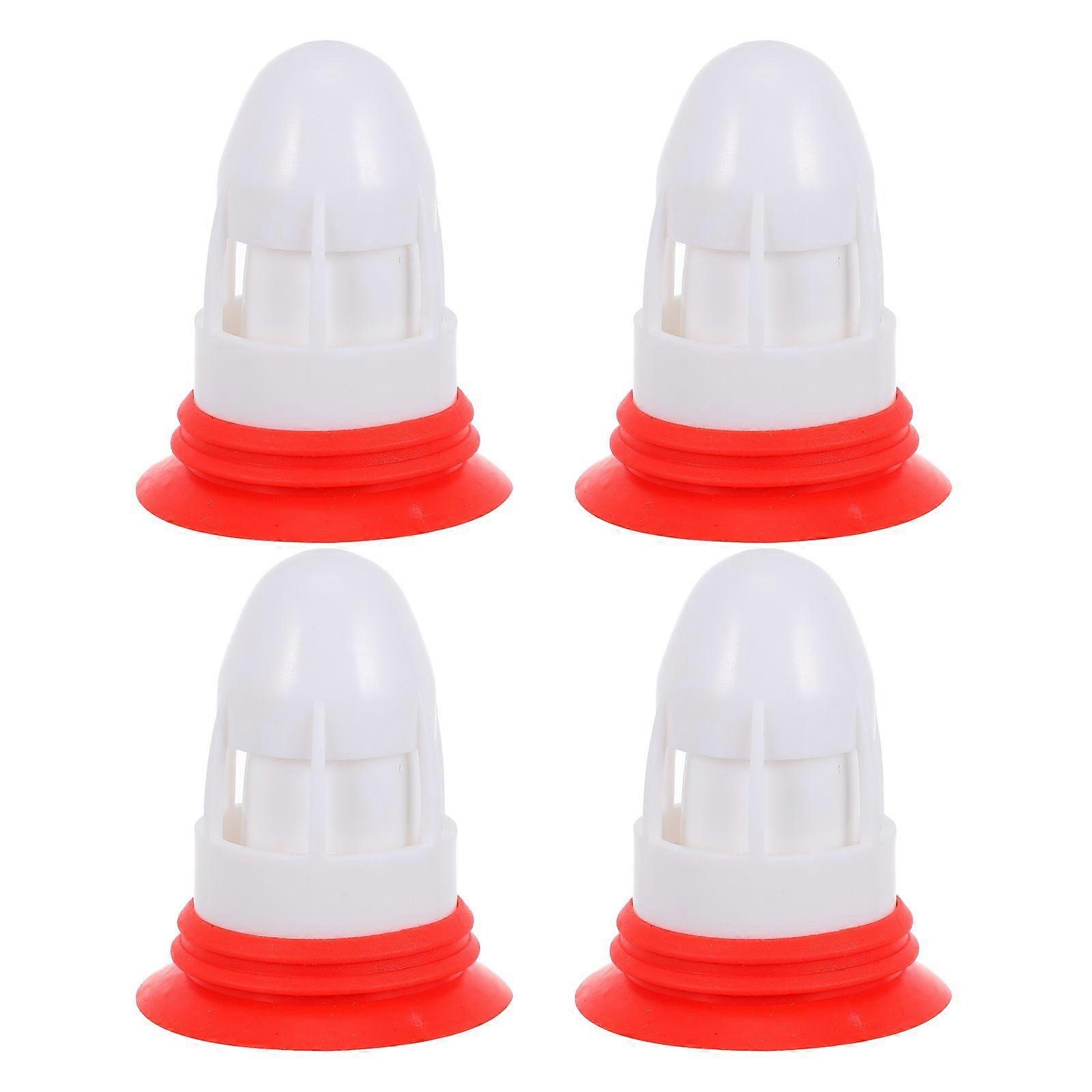 Bathroom Floor Drain Drainer Anti Clogging Fine Mesh Anti Blocking Floor Drain PP Material 4Pcs