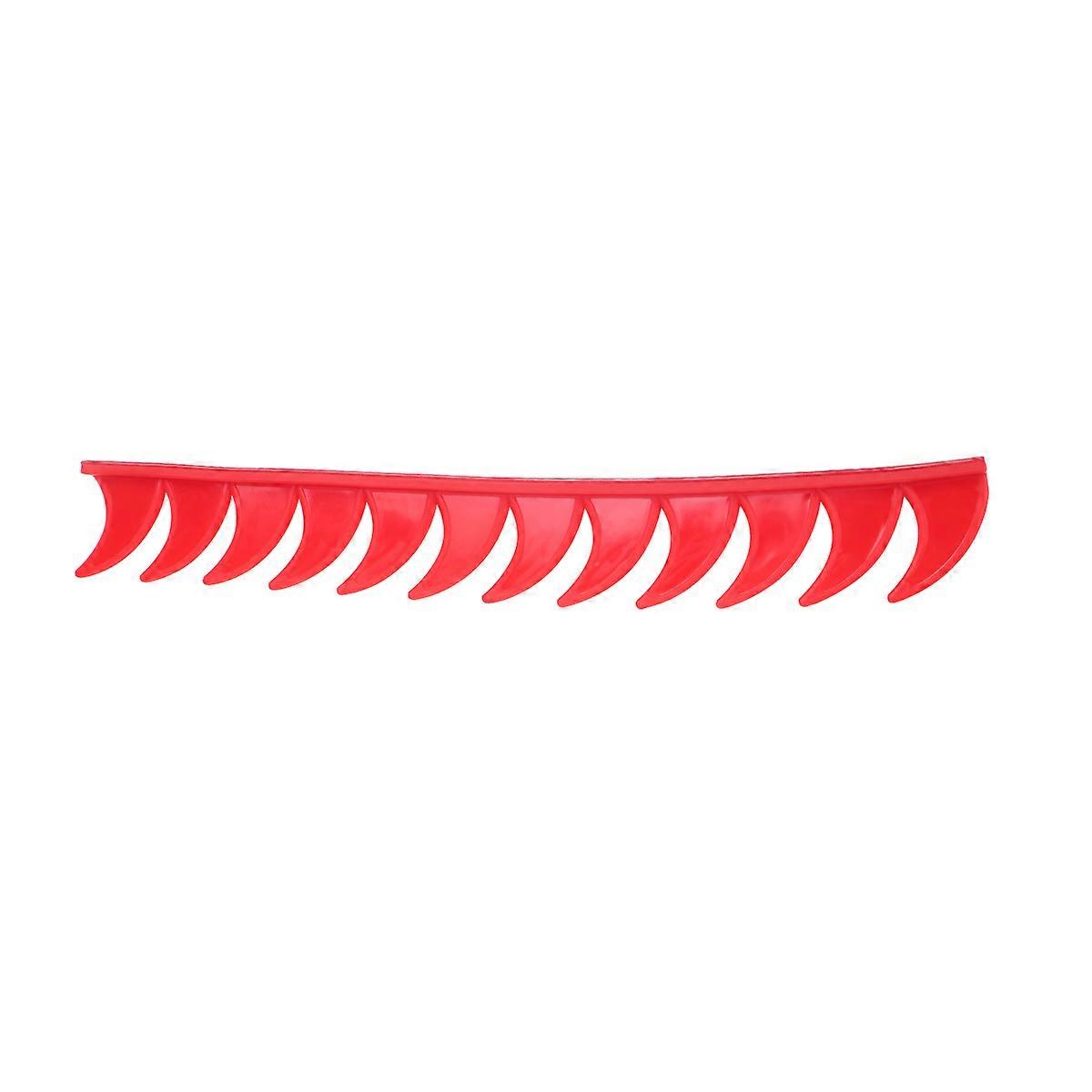 Helmet Horns TPR Decorative Accessory for Motorcycle Enthusiasts Red 33X4.1cm 1Set