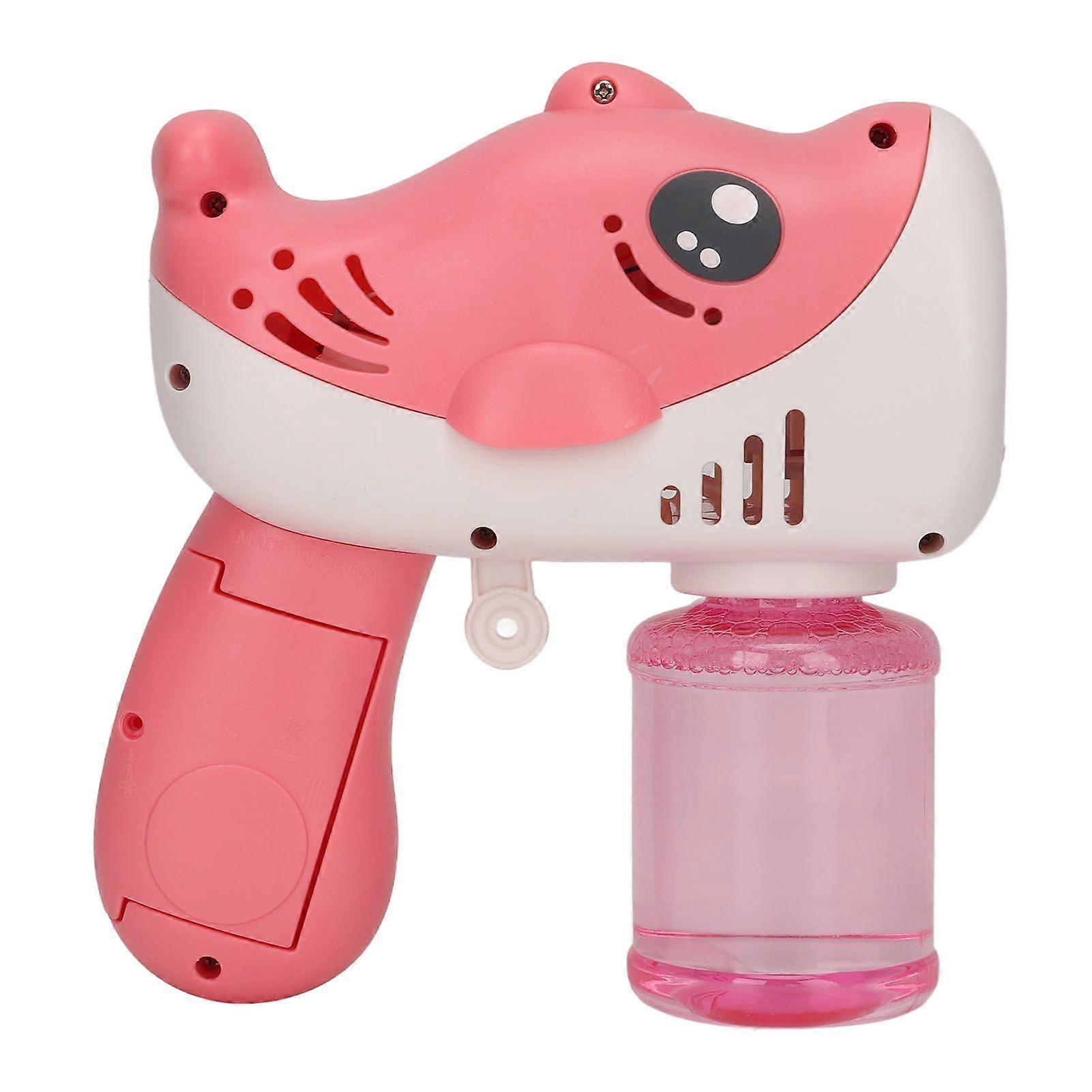 12 Holes Bubbles Machine Handheld Battery Operated Automatic Dolphin Bubble Blower with Light