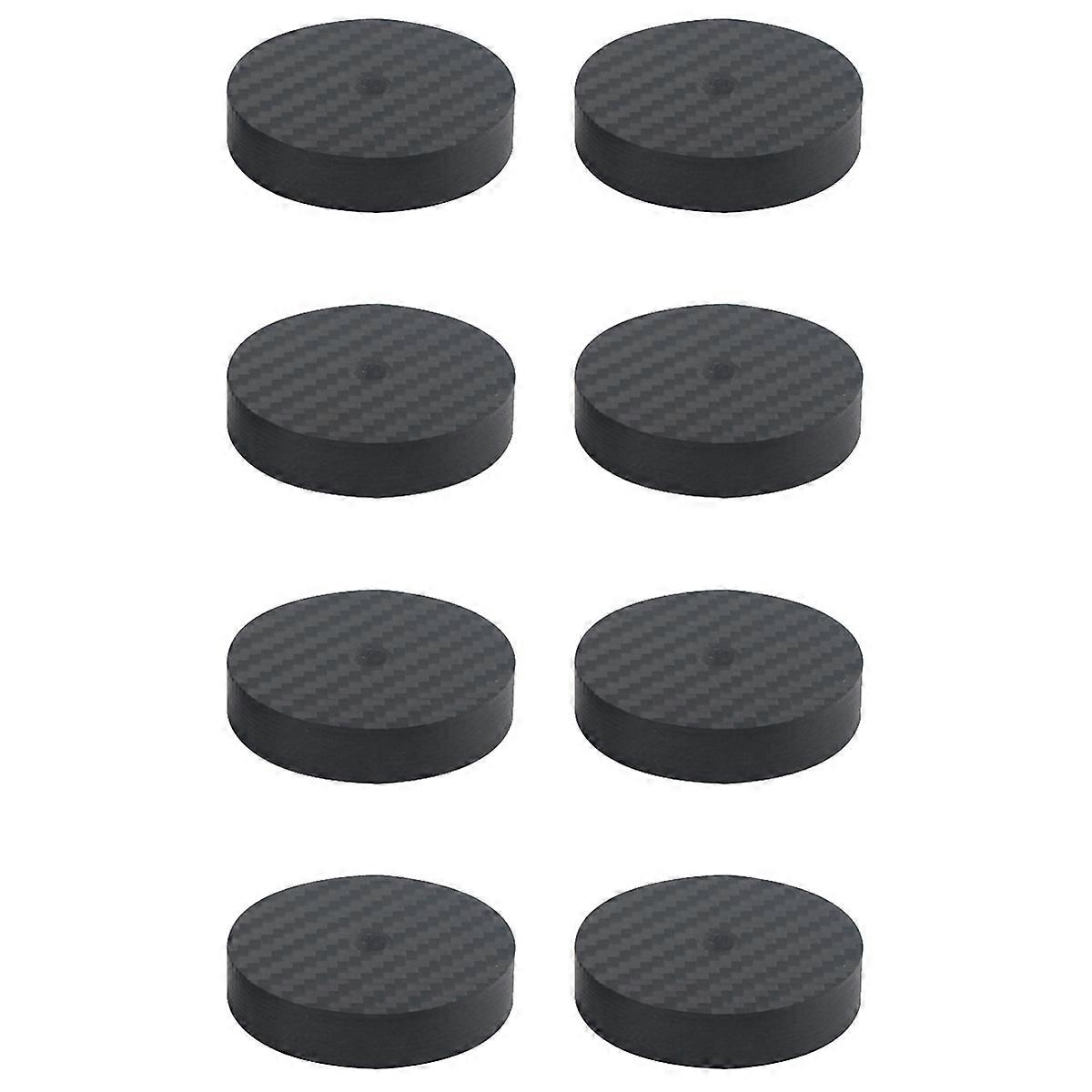 8X Carbon Fiber Speaker Isolation 40x10mm Spikes Base Pad Speaker Stand Feet HiFi AMP Speaker Pad