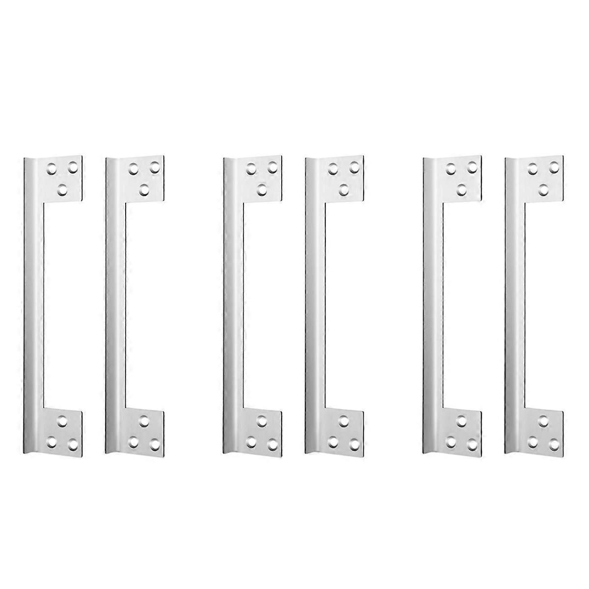 2 Pcs Door Latch Guard Plate Outswing Angle Latch Protector 11Inch