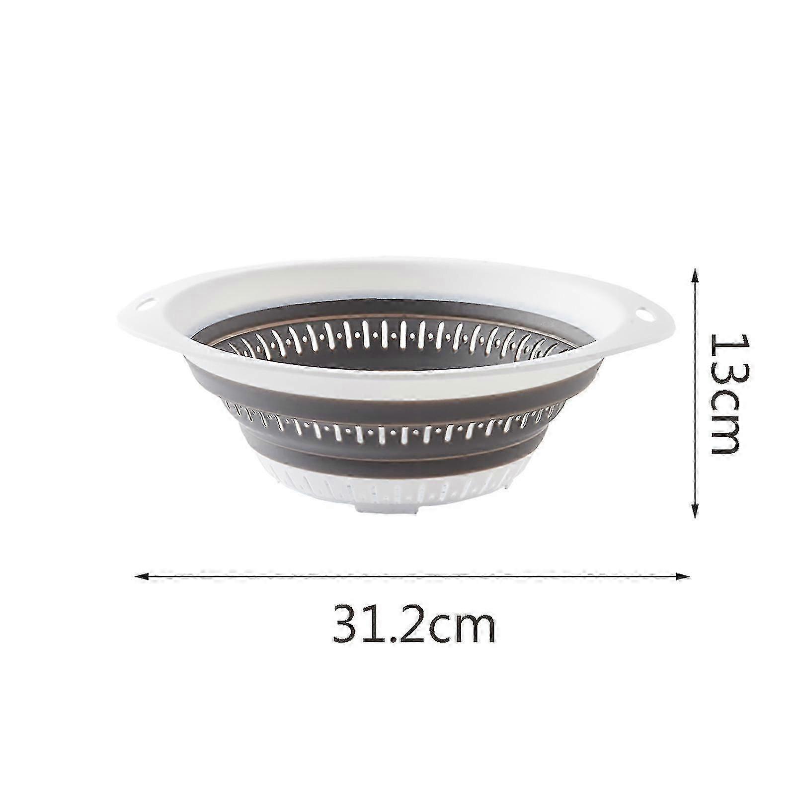 Collapsible Colander Strainer With Plastic Handles   Foldable Storage Basket