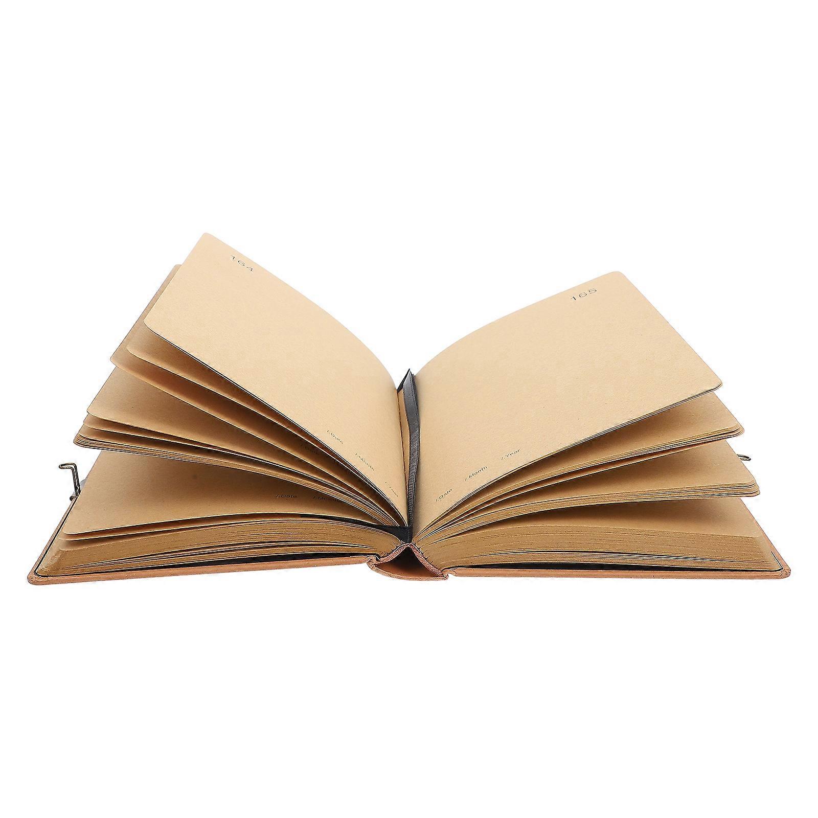 Portable Notepad Journal For Travelers Daily Scheduling Kraft Paper 1Pack