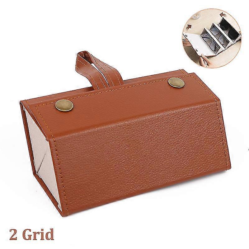 Multi-Slot Glasses Organizer for Travel - Holds 3/4/5/6 Pairs of Eyeglasses for Convenient Storage and Display