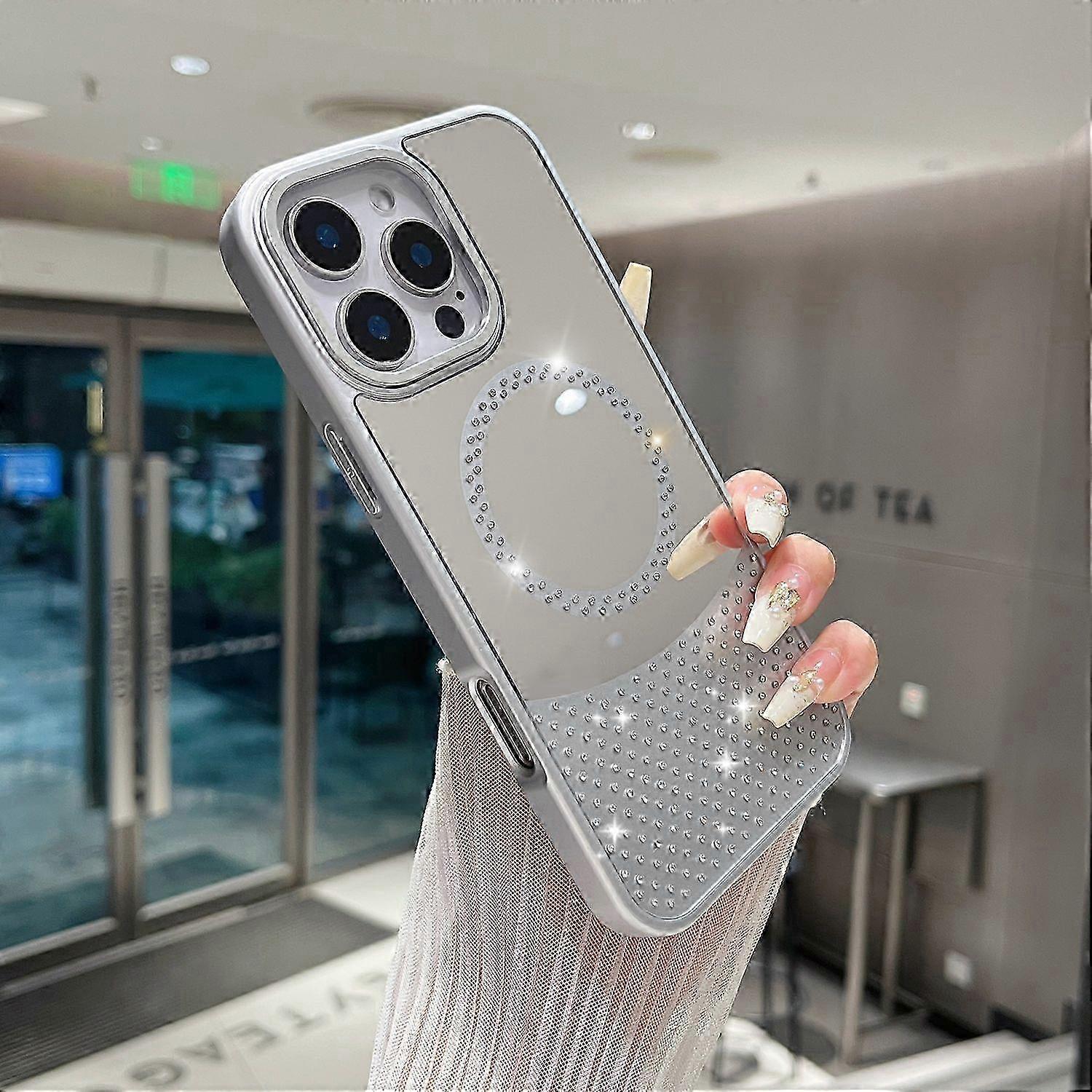 Magnetic Case with Mirror Surface for Certain Brand Shockproof Phone Cover