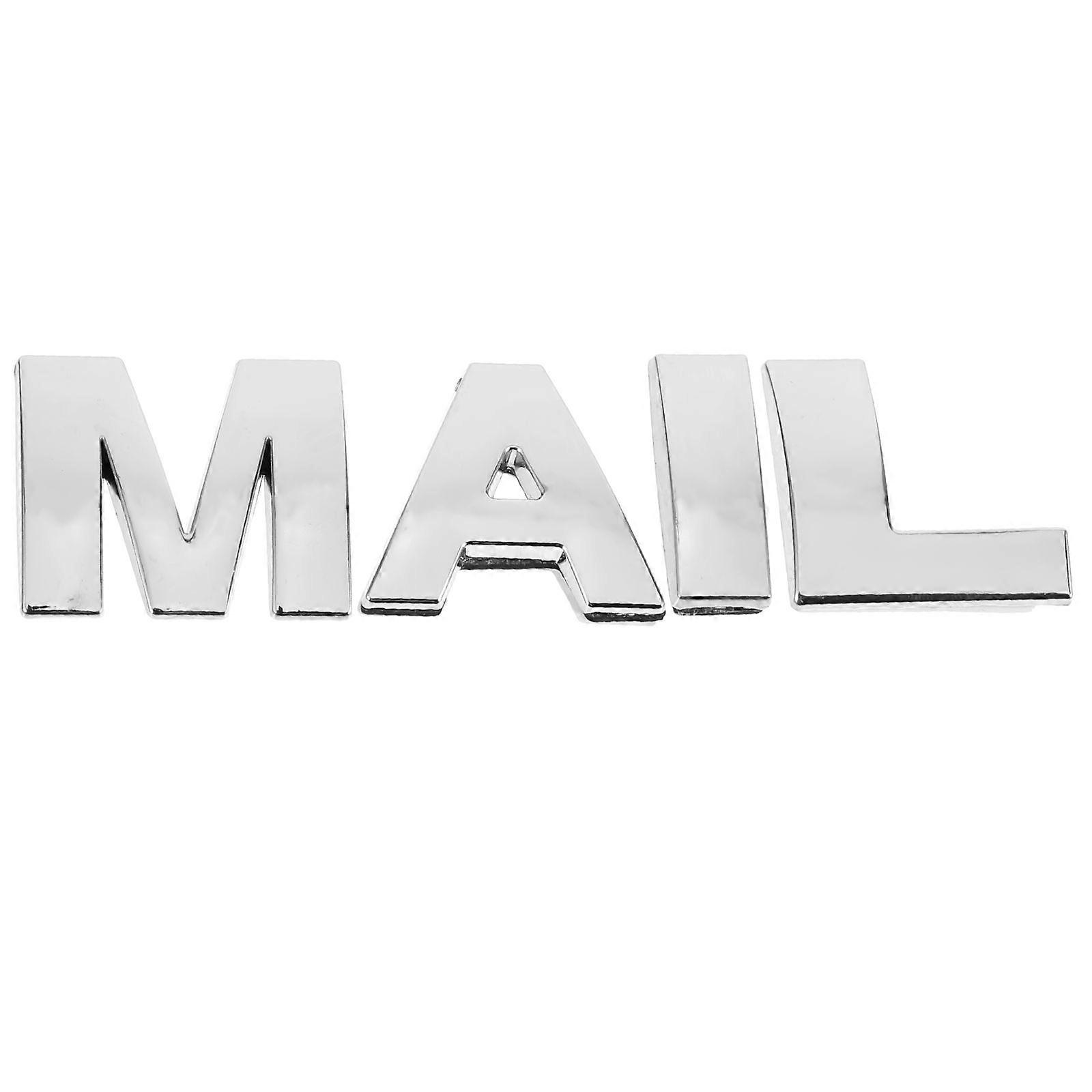 2 Sets Mailbox Letter Sign Weather-Resistant Alphabet Decals for Outdoor Use Easy Installation for Residential and Apartment Mailboxes