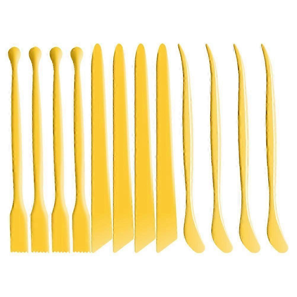 12pcs Pottery Carve Tool Set Clay Sculpting Tool Kit Clay Scrap Tools Polymer Clay Craft Tool for Crafts