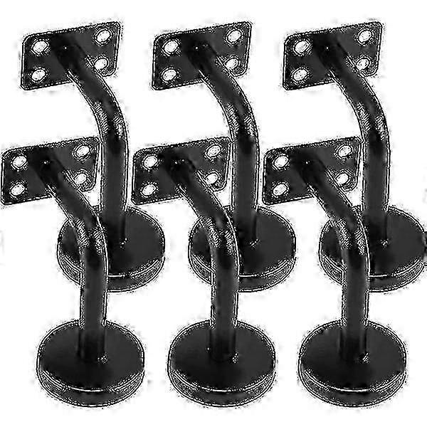 6pcs Handrail Support Rampe Support Acier inoxydable Main Ramping Bracket