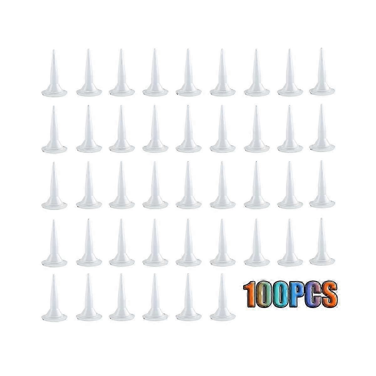100 PCSプラスチック構造コーキングノズルエクステンダーコーキングノズルチップツールコーキングノズル用コーキングノズルチップツールアプライカボリス