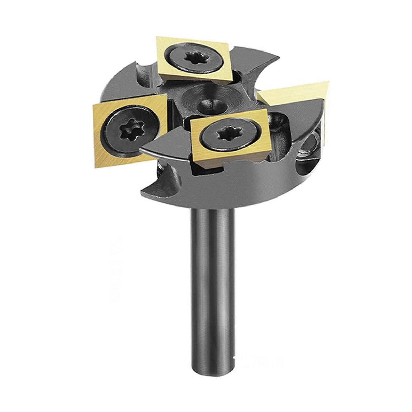 1/4 "Shank Spoilboard Leveling Bit 4 Flute Alloys Insert Surfacing Bit per legno duro Softwood Flattenning Cutter