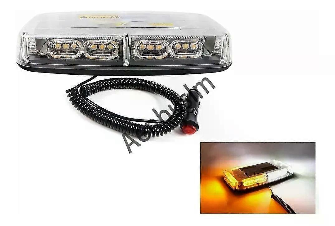 Torreta Led Ambar Tipo Patrulla Cdigo 24 Funciones Premium