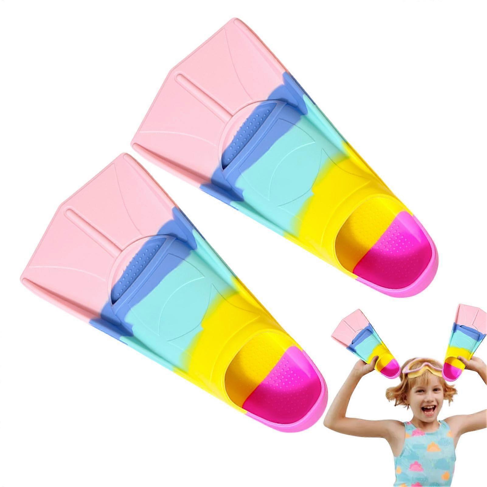 Swimming Fins Comfortable Short Fins for Adults Professional, Lightweight