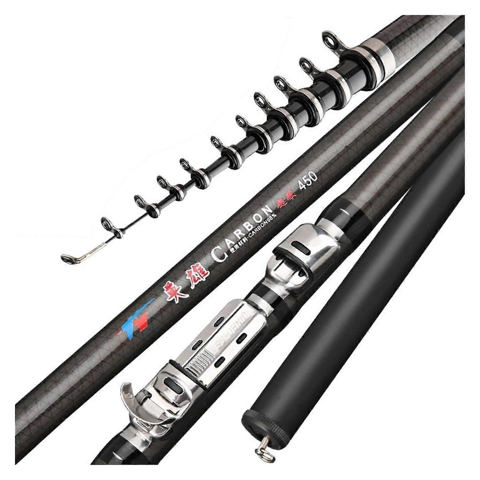 Stiff carbon fiber fishing rods 2.7 M 3.6 M 4.5 M 5.4 M 6.30 M carp trout rods