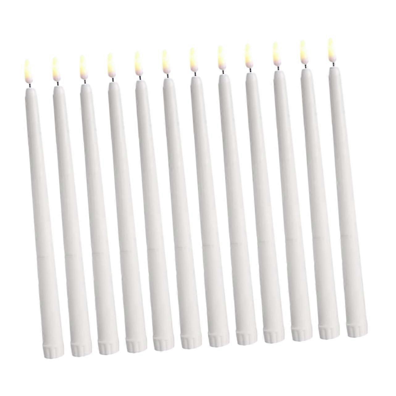 12-Pack Flameless Plastic LED Candle Light